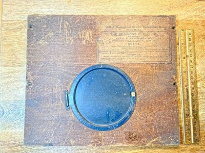 Sessions Clock Case Back Board and Door 9 Inches X  10 3/8 Inches (LL5377)