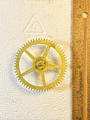 Sessions Chime Clock Time Side 2nd Wheel - Vintage Clock Parts KD3395