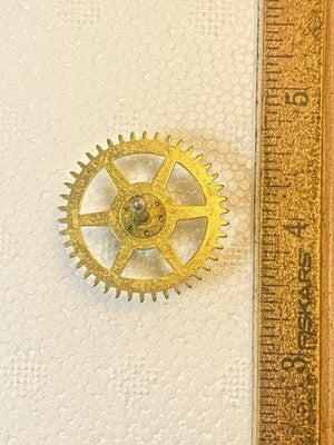 New Haven Wall Clock Movement Time Side 4th Wheel (See Pics To ID Mvmt) KD4517