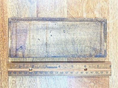 Clock Wooden Bottom Piece (7 3/4 X  3 1/16 Inches)   (KD3080)