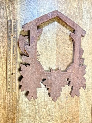 Cuckoo Clock  Surround (8 1/2 X 10 3/4 Inches)- Vintage Clock Parts LL5368