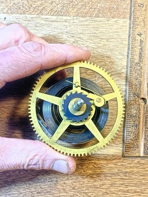 Sessions Chime Clock Strike Side Main Wheel - Vintage Clock Parts KD3407