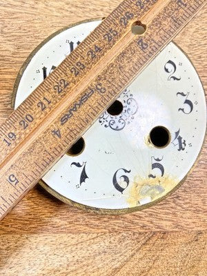 P. Japy (Stamped 1878) Clock Dial Pan (90.3mm Dia.  (For Parts/Repair)  (KD3048