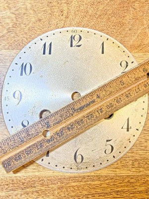 Old 5.32 Inch Or 135.2mm Diameter Metal Clock Dial Pan        (KD4034)