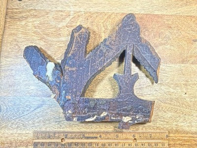 Carved Wood Clock Trim Piece- Vintage Clock Parts LL5371