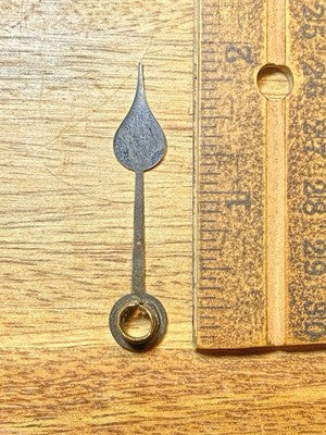 Clock Hour Hand 1 15/16 Inches Long (Arbor Is 4.9mm Dia.) - Vintage Clock KD3498