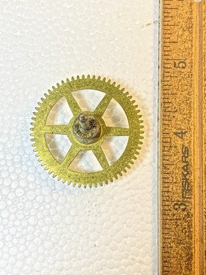Antique New Haven Clock Movement Strike Side 2nd Wheel  (KD4329)