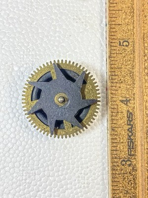 Cuckoo Clock  MFG Co Strike Side Main Wheel - Vintage Clock Parts KD3375