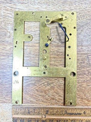 Gilbert Clock Movement (Pat. June 3 1879) Front Plate (Pivots Look Good (KD2703)