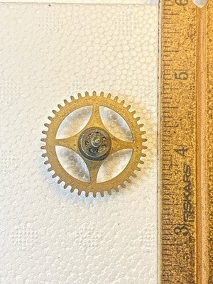 Ingraham (Stamped 12 27) Clock Movement Time Side 4th Wheel (KD4548)