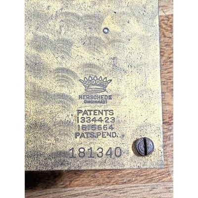 Old Herschede Clock Movement Spring Assembly (See Pics To ID Movement) (K7911)