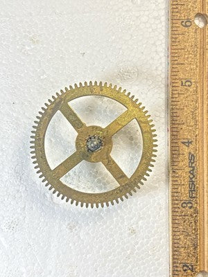 DRGM Clock Movement Time Side 2nd Wheel (See Pics To ID Movement)   (KD2636)