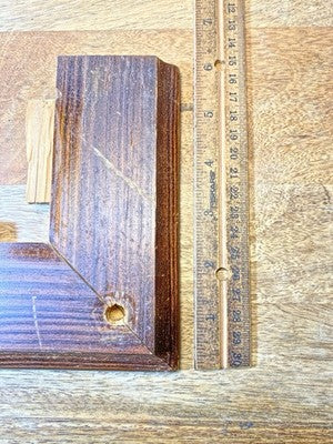 Old Wooden Clock Trim Piece (9 1/2 X 6 X 3/4 Inches)     (KD3741)