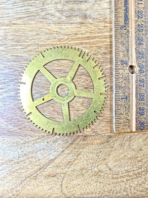 Antique Clock Movement Count Wheel  (65.5mm Dia, 9.2mm Inner Dia) (KD2650)