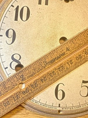 Gilbert Clock Dial (5.88 Inch Dia) W/ Bezel And Convex Glass     (KD4387)