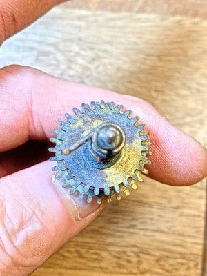 Ingraham (Stamped Oct 78) Clock Movement Hands Post  (KD4286)