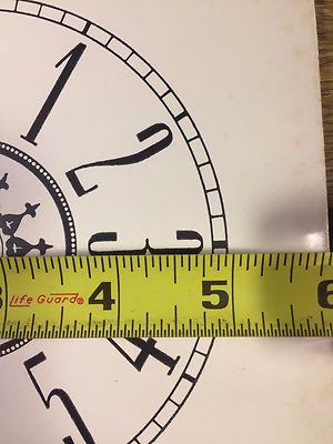 Paper Clock Dial, 5 Iinch,  Arabic Numeral               (PAPER DIAL LOT 157)