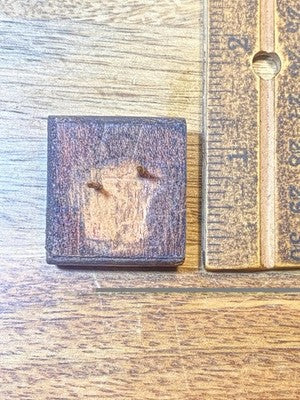 Square Wood Clock Foot      (KD4476)