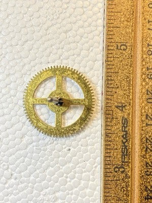 Perivale Clock Movement Chime Side 5th Wheel - Vintage Clock Parts KD3721