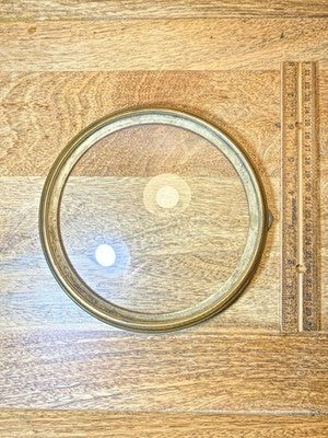Clock Bezel W/ Convex Glass (6.5 Inch Dia, 5.5 Inch Inner Dia) KD3711