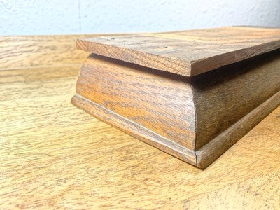 Wooden Mantel Clock Base  (4 3/4 X 13 1/8 X 2 Inches Tall)  (LL5317)