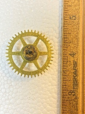 Antique New Haven Clock Movement Time Side 3rd Wheel  (KD4323)