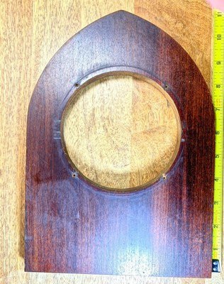 Wood Clock Piece 10 7/8 Inches  X 7 3/4 X 3/4 Inches   (LL5320)