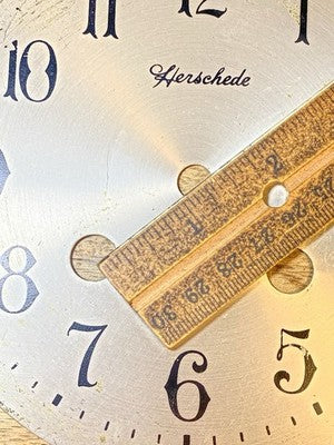 Herschede Clock Dial Pan (See Pics To ID Mvmt))  (KD4206)