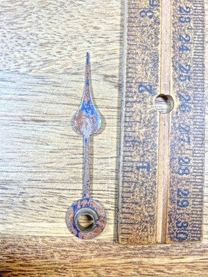 Rusty Clock Hour Hand 2.4 Inches Long (Arbor Is 5.2mm Dia.) - KD3281