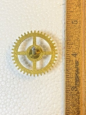 Ingraham (Stamped 5 12) Clock Movement Time Side 3rd Wheel (KD4302)
