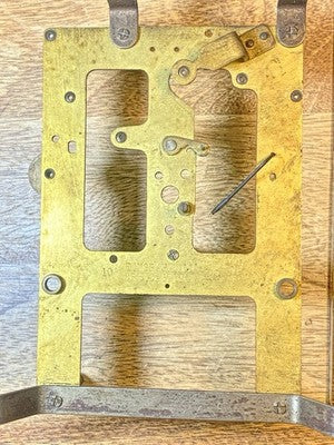 Ingraham (Stamped 10/29) Clock Front Plate - Vintage Clock Parts KD3436