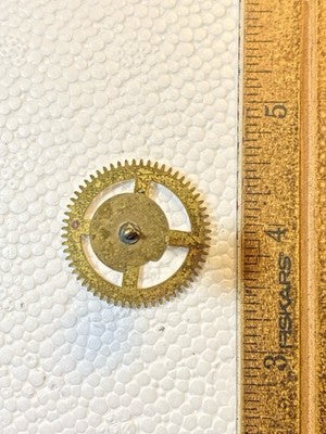 Perivale Clock Movement Chime Side 4th Wheel - Vintage Clock Parts KD3722