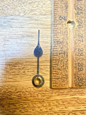 Clock Hour Hand 1 3/4 Inches Long (Arbor Is 3.7mm Dia.) - Vintage Clock KD3509