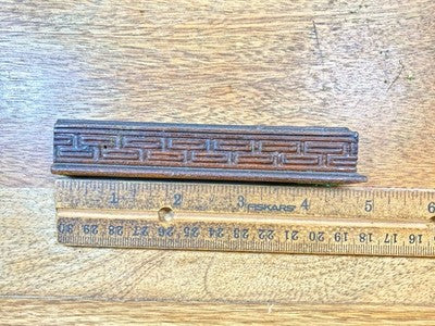 Antique Mantel Clock Wooden Side Trim Part   (KD3063)