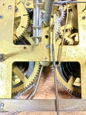 Ingraham (Stamped 12 33) Clock Movement Strike Side Fly Wheel     (KD2708)