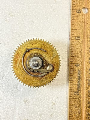 Herschede Clock Movement Time Side Main Wheel (See Pics To ID Mvmt)  (KD2685)
