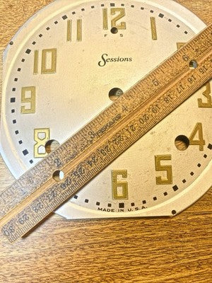 Sessions Clock Dial Pan - Vintage Clock Parts (KD3710)