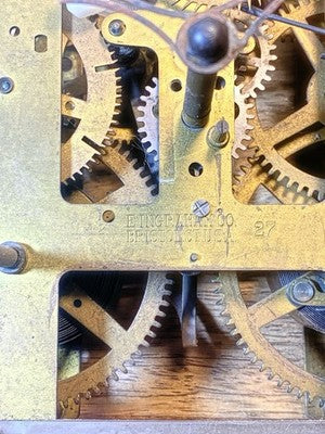 Ingraham (Stamped 12 27) Clock Movement Strike Side 4th Wheel (KD4543)
