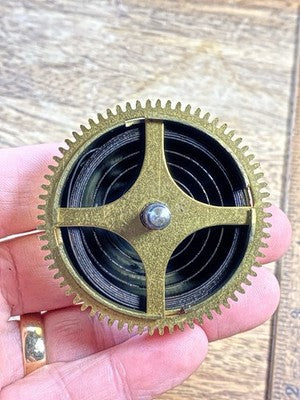 Ingersoll Clock Movement  Time Side Main Wheel (See Pics To ID Movement) (KD3058