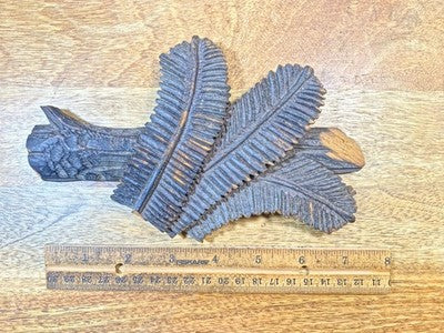 Carved Wood Clock Trim Piece- Vintage Clock Parts KD3292