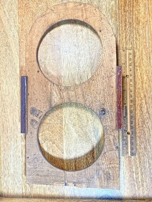 Wooden Clock Front (13 1/2 X 6 7/8 Inches) (No Glass) (LL5348)