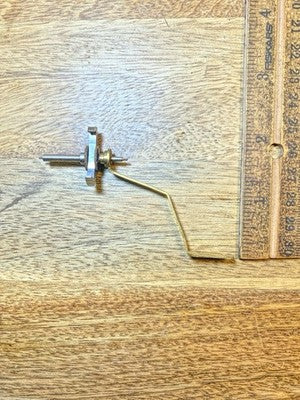 Clock Movement Verge (33.0mm Length, 17.7mm Between Teeth, 1.0mm Pivot)(KD3587)