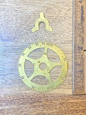 New Haven Clock Movement Strike Count Wheel (See Pics To ID Mvmt) (KD4472)