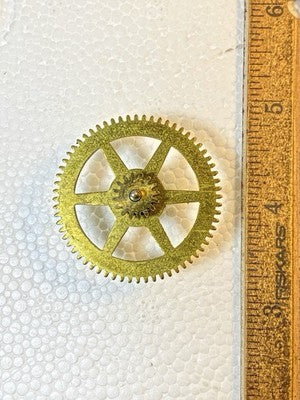 Antique New Haven Clock Movement Strike Side 2nd Wheel  (KD4329)