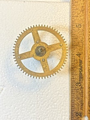 Ingraham (Stamped 12 27) Clock Movement Strike Side 3rd Wheel (KD4544)