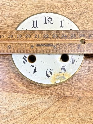 P. Japy (Stamped 1878) Clock Dial Pan (90.3mm Dia.  (For Parts/Repair) (KD3048)