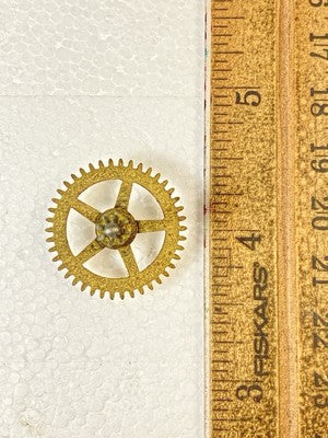 Herschede Clock Movement Time Side 5th Wheel (See Pics To ID Movement)  (KD2676)