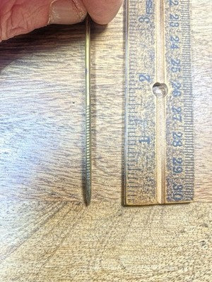 6 1/8 Inch Long Parlor Clock Pendulum Rod (Dia On Threads Is 4.65mm) (KD3007)
