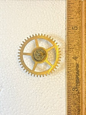 Old Sessions Clock Movement Time Side 4th Wheel (See Pics to ID Mvmt) (KD4579)