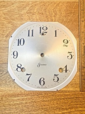 Sessions Clock Movement Dial Pan - Vintage Clock Parts (KD3501)